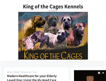 Tablet Screenshot of kingofthecageskennels.com